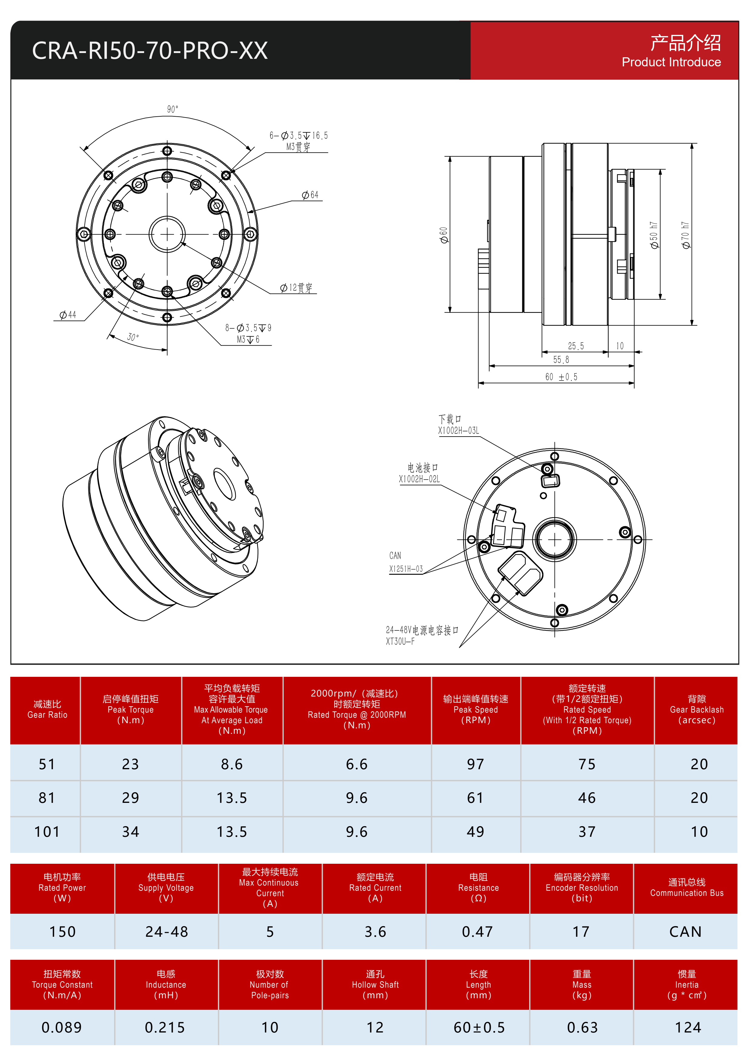 Harmonic Actuator 50-70