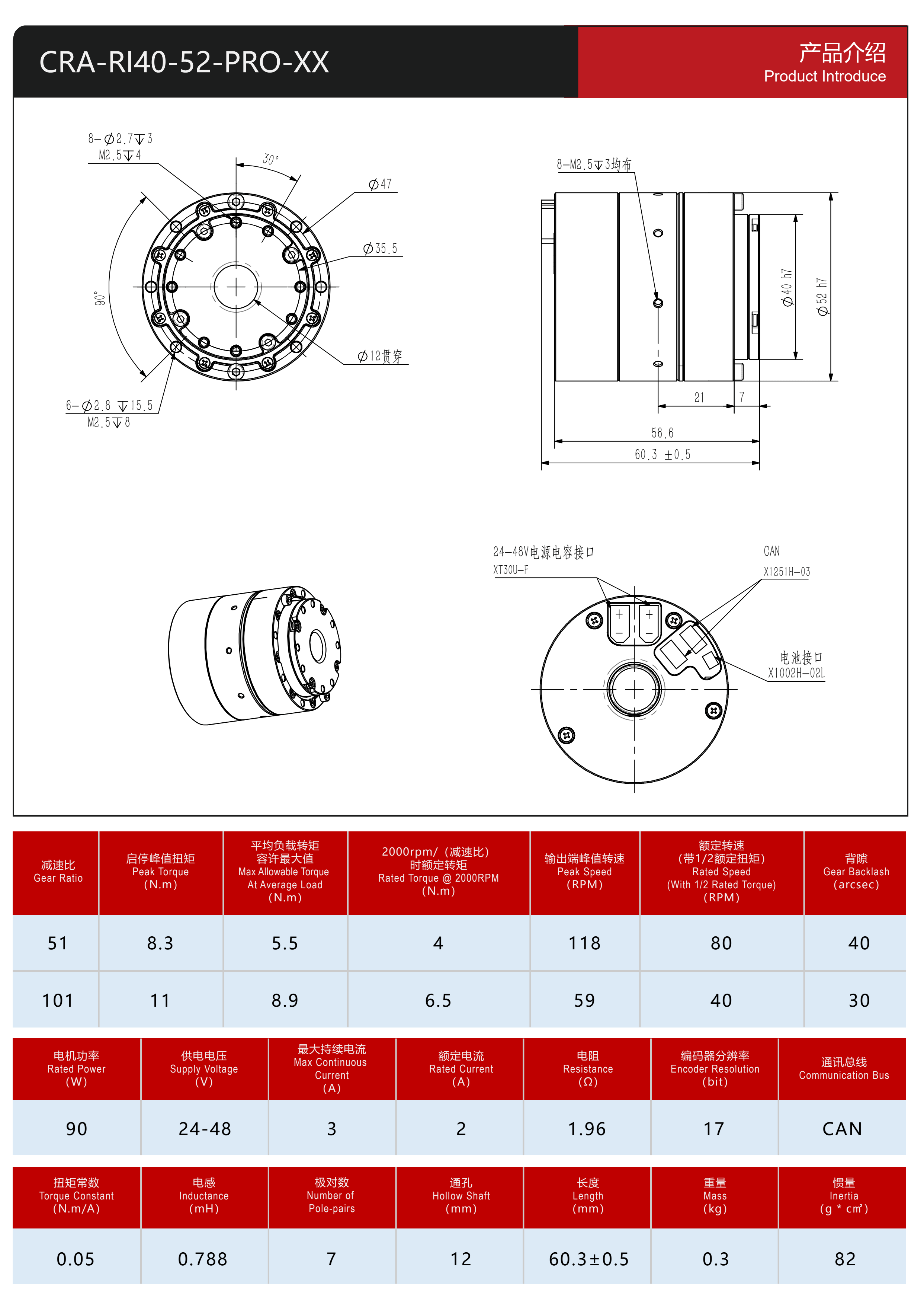 Harmonic Actuator 40-52